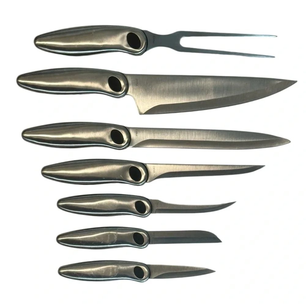 ONEIDA Contoura Immaculate Collection Stainless Steel Full Tang Cutlery Set 7 PC